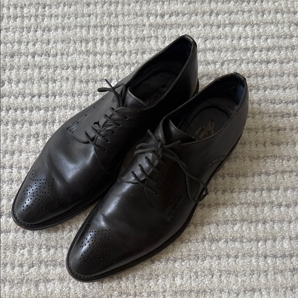 Stefano Branchini Black Leather Men's Dress Shoes